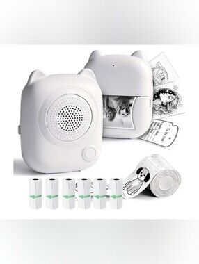 Portable Mini Photo Printer - White